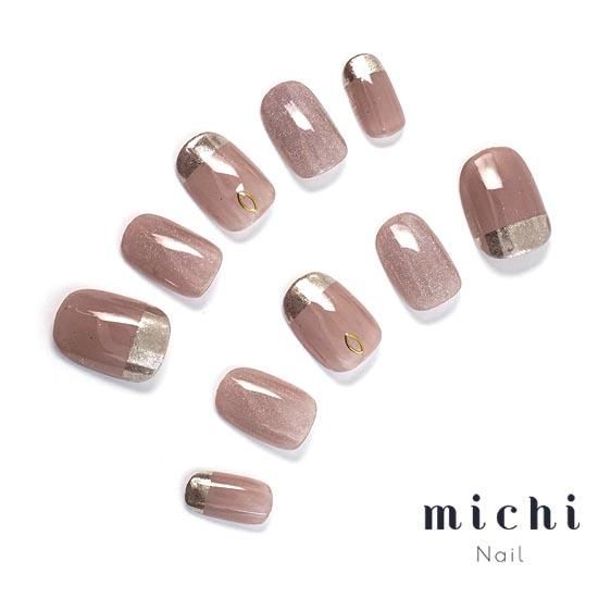 オフィス系ミラーネイル- ネイルチップ専門店ミチネイル