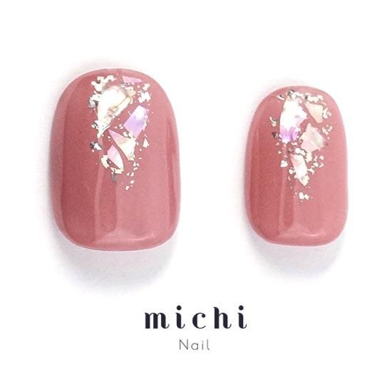 じゅわっと桃色ネイル- ネイルチップ専門店ミチネイル