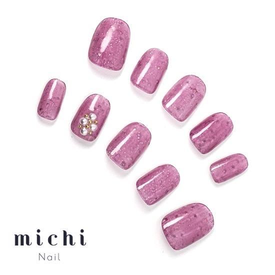 キラキラシアーのキティネイル- ネイルチップ専門店ミチネイル