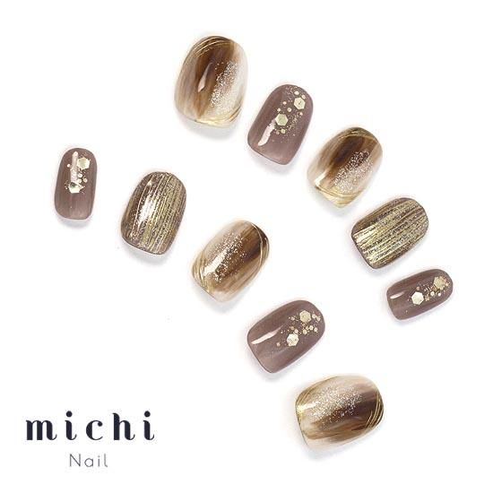 チェスナットブラウンネイル- ネイルチップ専門店ミチネイル