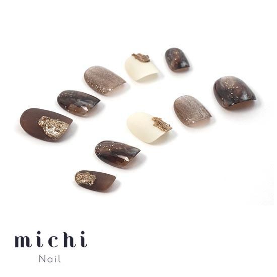 スモーキーカフェモカネイル- ネイルチップ専門店ミチネイル