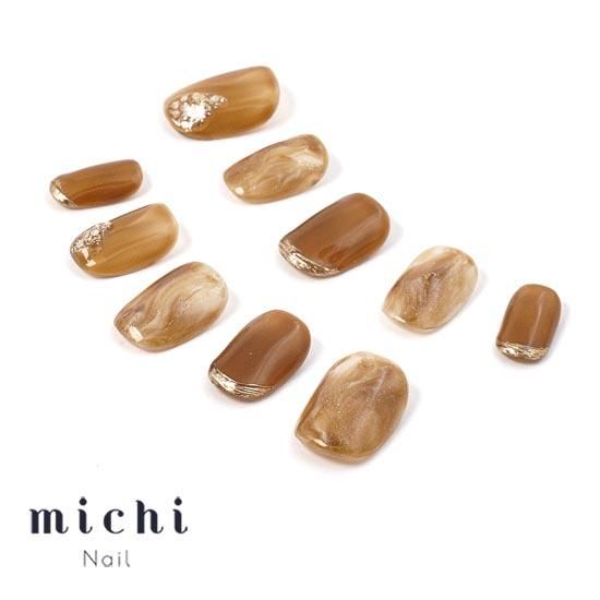 キャラメルニュアンス ネイルチップ キャメルカラーのニュアンスネイル- ネイルチップ専門店ミチネイル