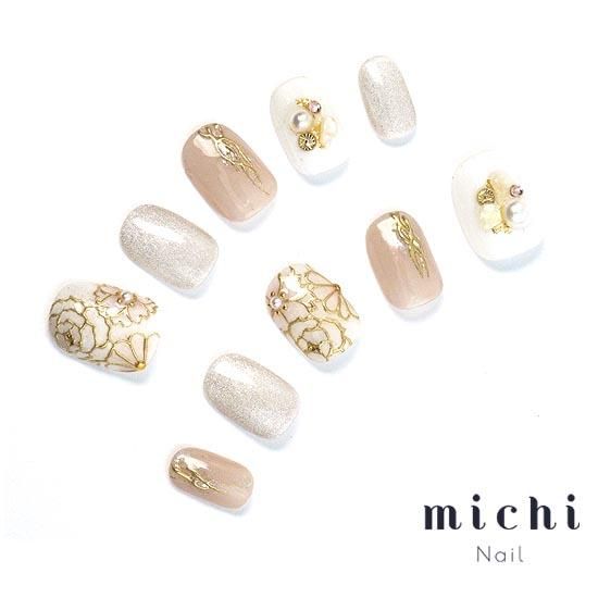 はんなり淡色和ネイル- ネイルチップ専門店ミチネイル