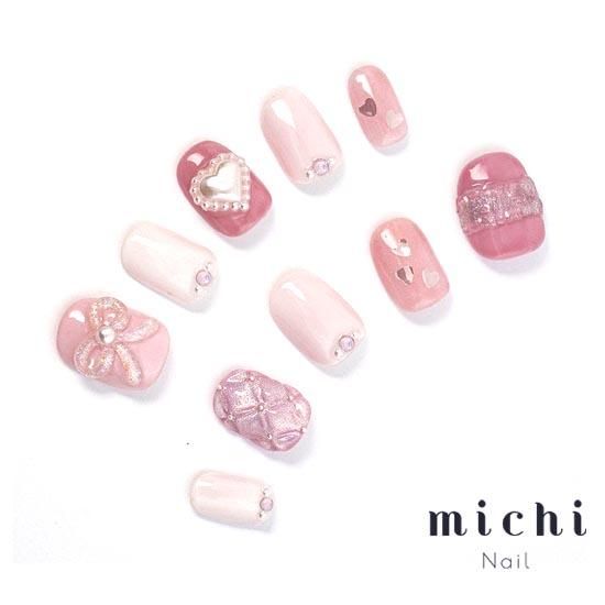 きらかわピンクネイル- ネイルチップ専門店ミチネイル