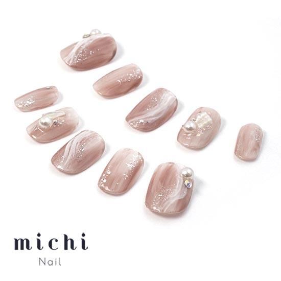 華やかニュアンスネイル- ネイルチップ専門店ミチネイル