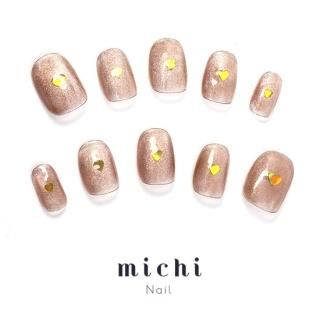 ネイルチップ シーリング スタンプ ニュアンス ホロ ゴールド