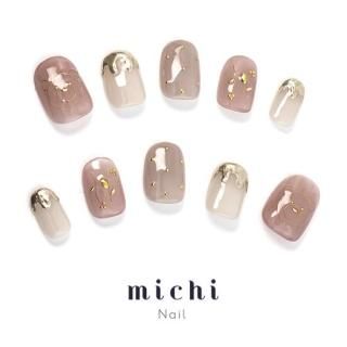 ブラウンハート×ラメ ネイルチップ N419》既成ネイルチップ24枚セット 赤 ボルドー 成人式 花 ラメ ギャル