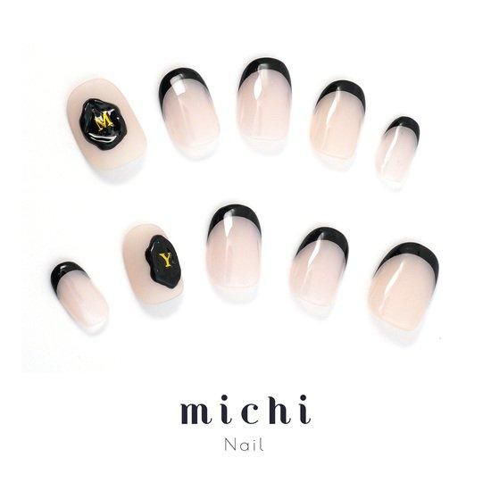 イニシャルシーリングスタンプネイル- ネイルチップ専門店ミチネイル