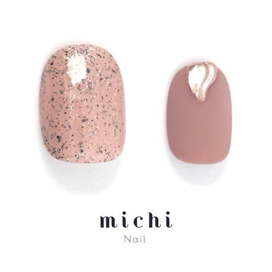 大人ピンクのサンド×ニュアンスネイル- ネイルチップ専門店ミチネイル
