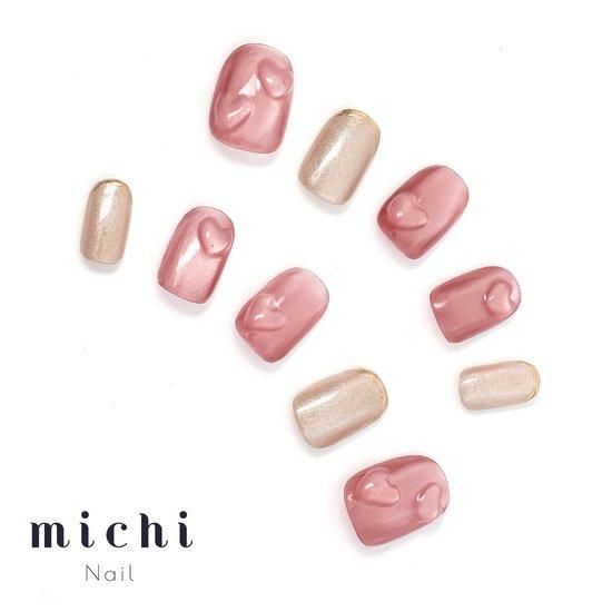 ときめきハートマグネットネイル- ネイルチップ専門店ミチネイル