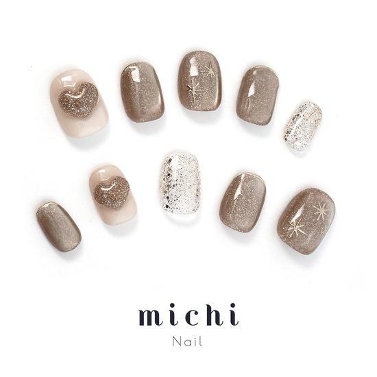 きらきらハートフラッシュマグネイル- ネイルチップ専門店ミチネイル