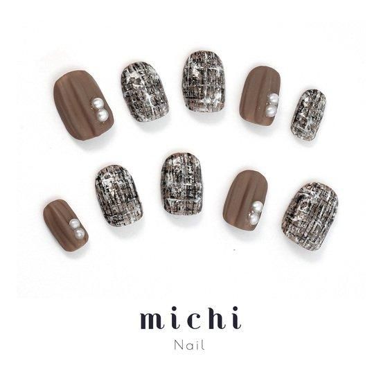 ツイードニットネイル- ネイルチップ専門店ミチネイル