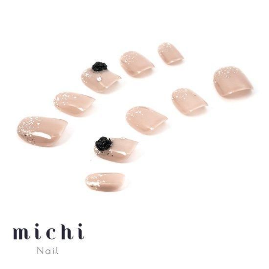 ブラックローズワンホンネイル- ネイルチップ専門店ミチネイル