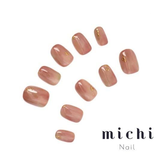 EVER NAIL peach tea ラウンドショート EVER NAIL peach tea ラウンドショート