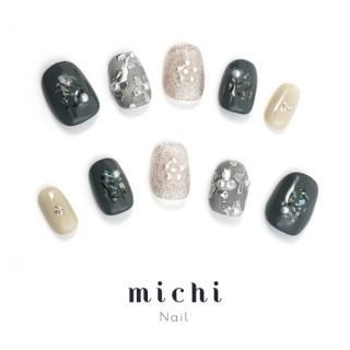 グレージュ ニュアンス♡ネイルチップ ネイルチップ ニュアンスグレー | おークリショップ