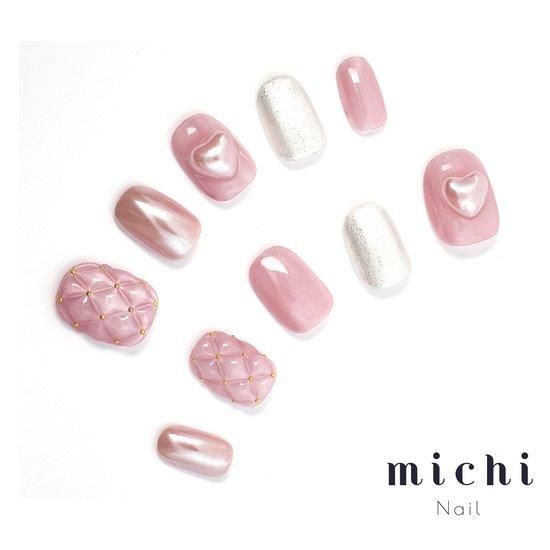 ネイルチップ オーダー キルティング マグネット エンジェル ミラーリボン 韓国 ネイルチップ オーダー キルティング マグネット エンジェル ミラー