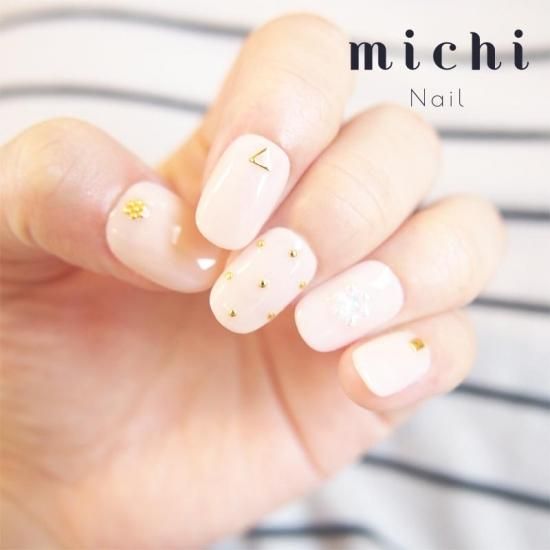 パールフラワーネイル - ネイルチップ専門店ミチネイル