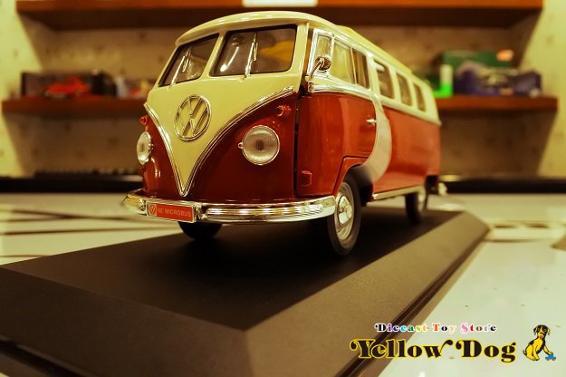 ヤトミン 1/18 1962 フォルクス ワーゲン マイクロバス ブラウン - Diecast Toy Store Yellow Dog  【イエロードッグ】 ミニカー・おもちゃ・雑貨の店