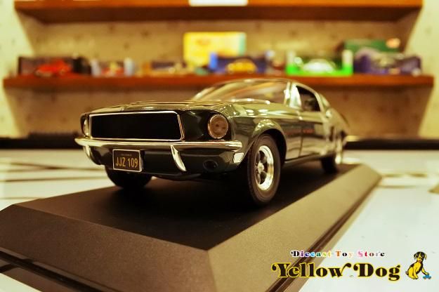 グリーンライト 1/18 1968 フォード マスタング GT ファストバック ブリット スティーブ・マックイーン - Diecast Toy  Store Yellow Dog 【イエロードッグ】 ミニカー・おもちゃ・雑貨の店