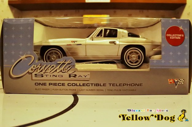 1963 シボレー コルベット スティングレイ テレフォン - Diecast Toy Store Yellow Dog 【イエロードッグ】  ミニカー・おもちゃ・雑貨の店