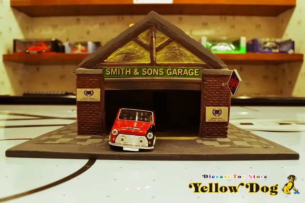 コーギー 1/36 ミニ クーパー ワークショップ ジオラマ - Diecast Toy Store Yellow Dog 【イエロードッグ】  ミニカー・おもちゃ・雑貨の店