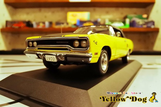 GMP 1/18 1970 プリマス ロードランナー コンバーチブル レモンツイスト - Diecast Toy Store Yellow Dog  【イエロードッグ】 ミニカー・おもちゃ・雑貨の店