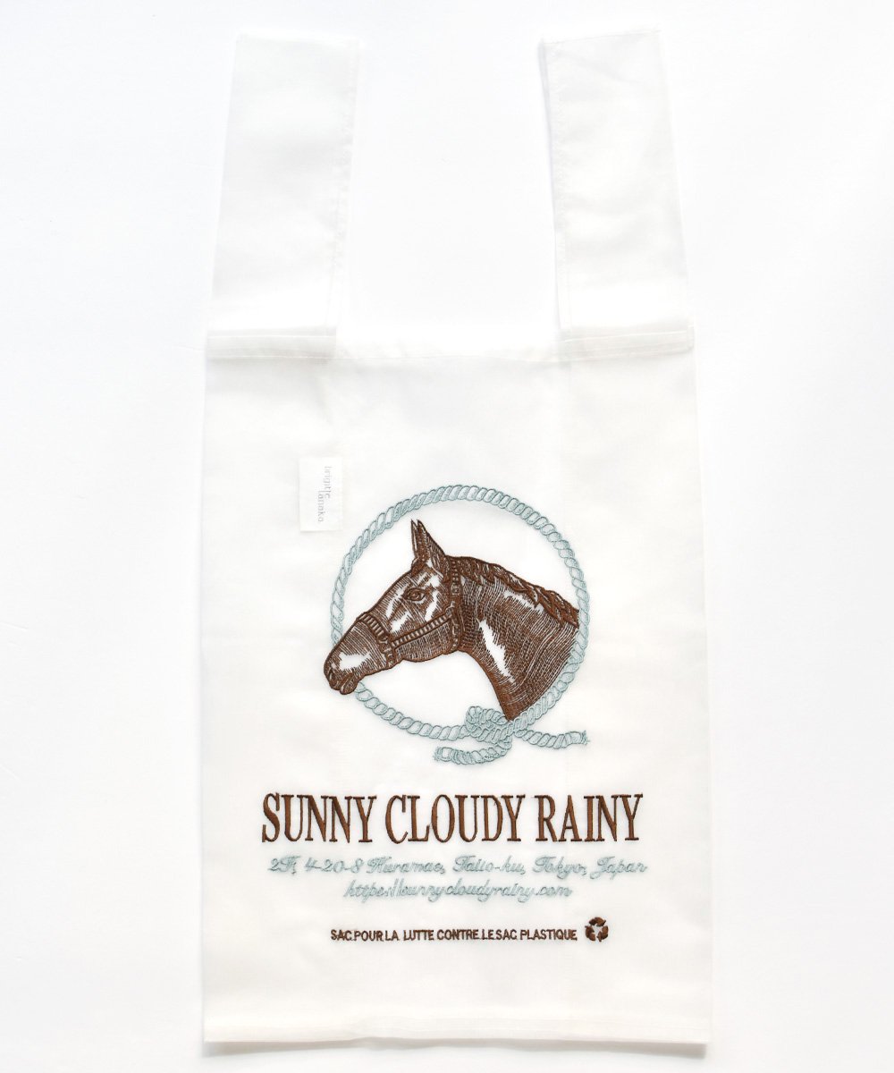 Brigitte Tanaka × SUNNY CLOUDY RAINY / Sac Organza M（Horse）