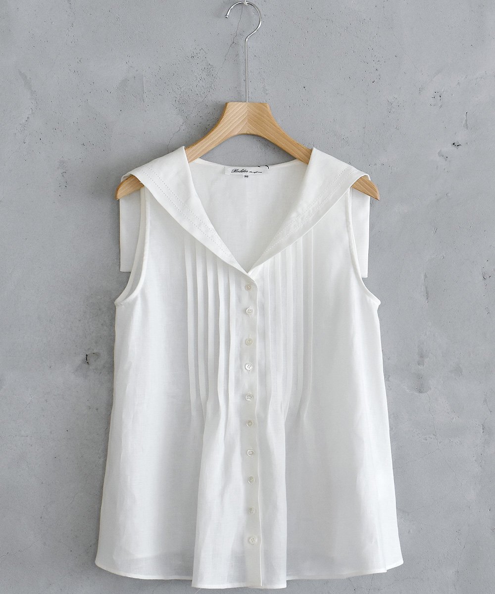 Sailor Collar Blouse（オフホワイト）<img class='new_mark_img2' src='https://img.shop-pro.jp/img/new/icons1.gif' style='border:none;display:inline;margin:0px;padding:0px;width:auto;' />