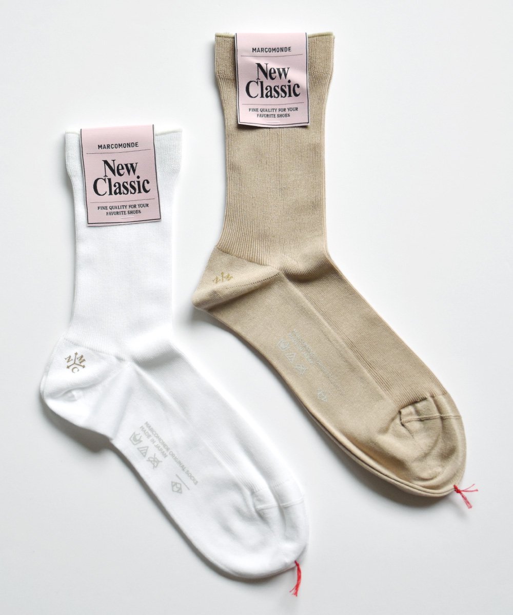 NEW CLASSIC / fine gauze cotton ribbed socks<img class='new_mark_img2' src='https://img.shop-pro.jp/img/new/icons52.gif' style='border:none;display:inline;margin:0px;padding:0px;width:auto;' />