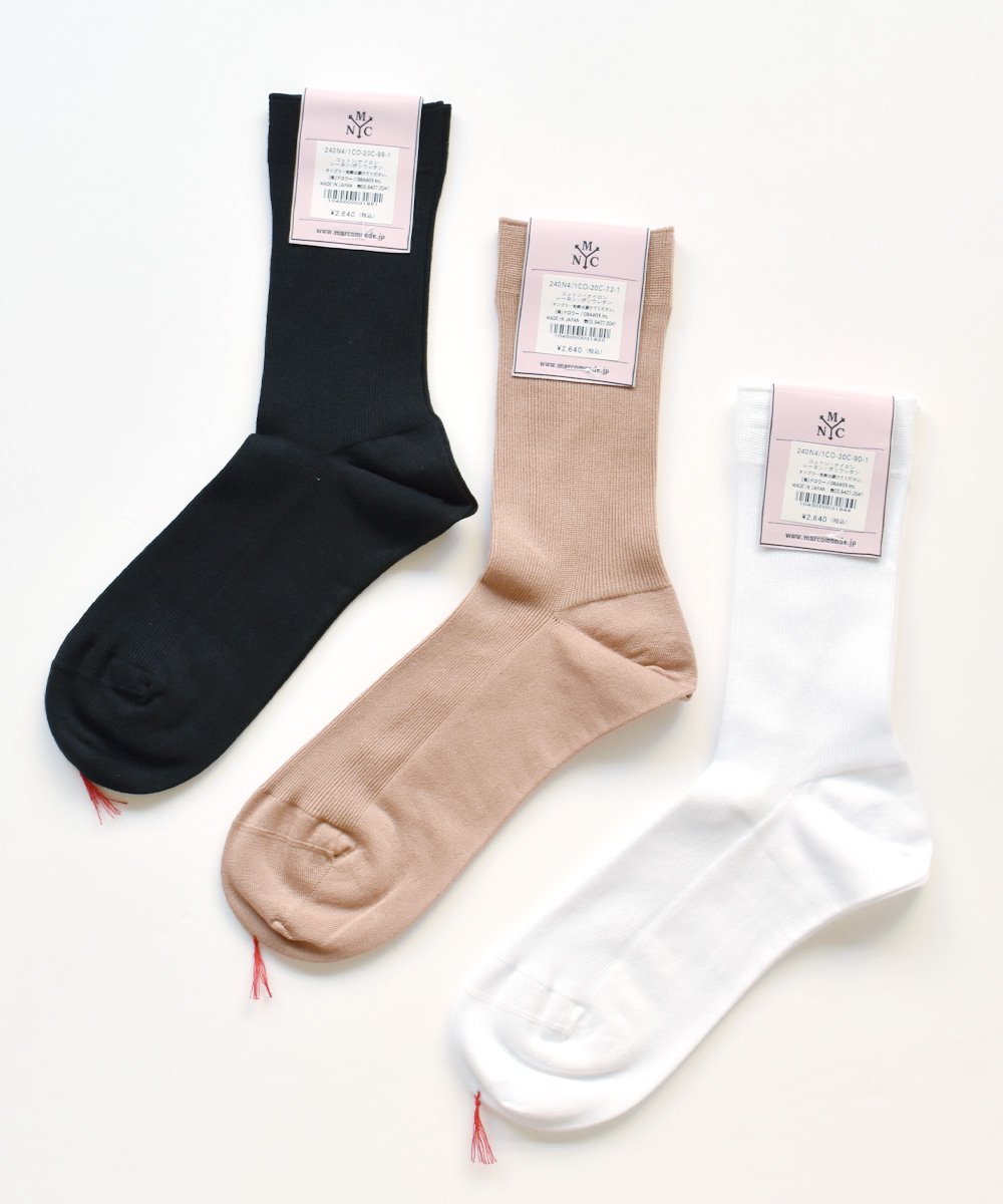 NEW CLASSIC / fine gauze cotton ribbed socks<img class='new_mark_img2' src='https://img.shop-pro.jp/img/new/icons52.gif' style='border:none;display:inline;margin:0px;padding:0px;width:auto;' />