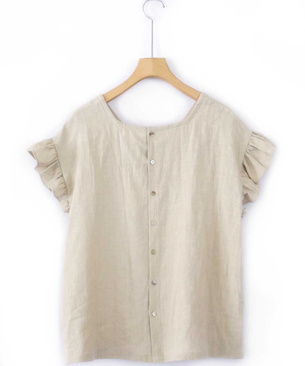 Linen Tops（Sand Beige）<img class='new_mark_img2' src='https://img.shop-pro.jp/img/new/icons1.gif' style='border:none;display:inline;margin:0px;padding:0px;width:auto;' />