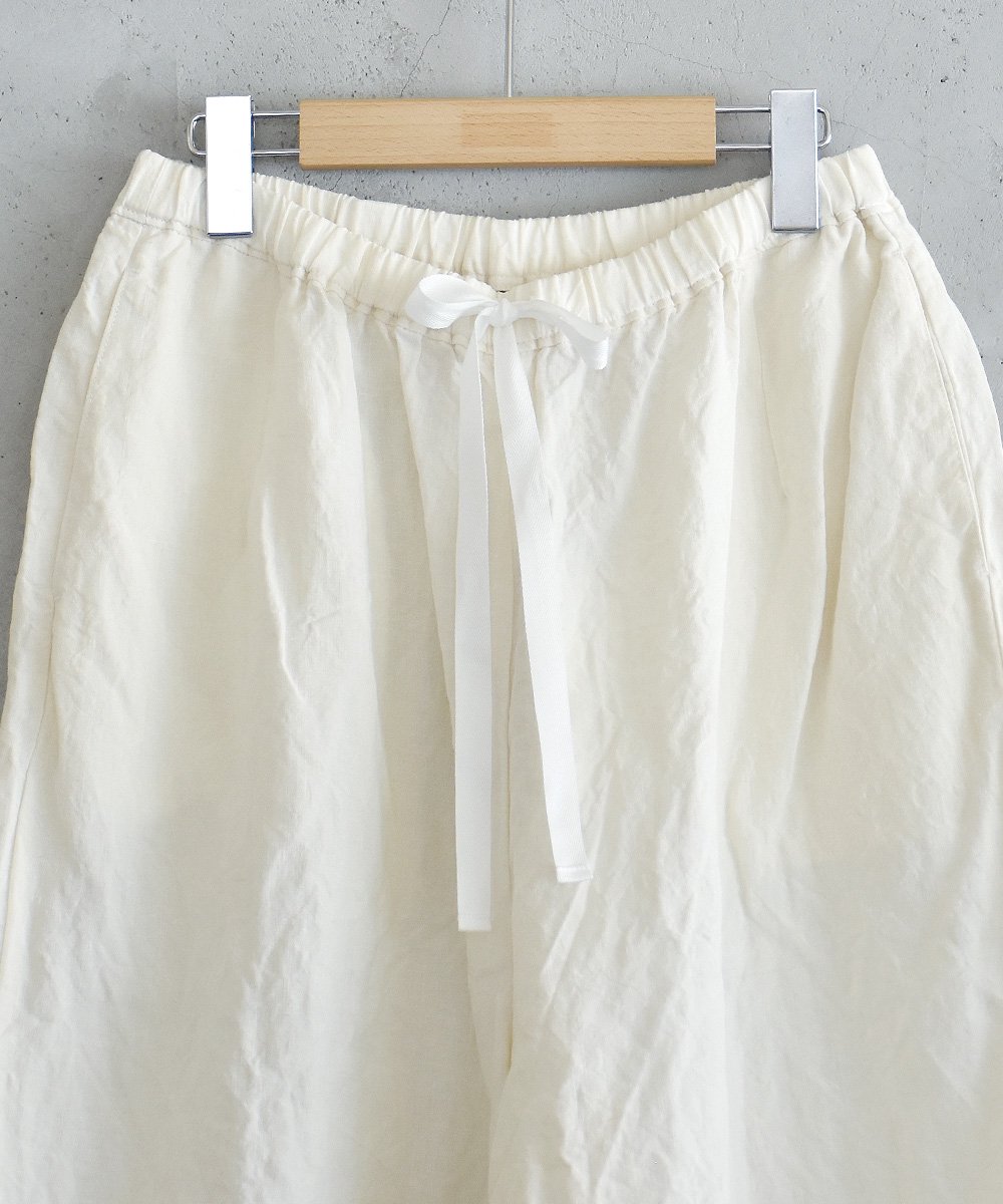 LINEN ATELIER WIDE PANTS（ホワイト）<img class='new_mark_img2' src='https://img.shop-pro.jp/img/new/icons1.gif' style='border:none;display:inline;margin:0px;padding:0px;width:auto;' />