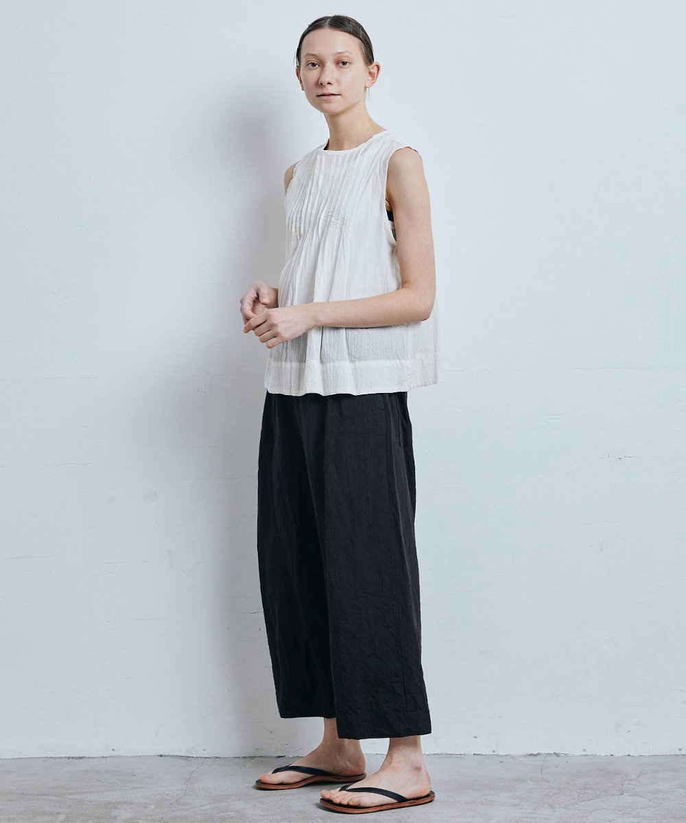LINEN ATELIER WIDE PANTS（グレイジュ）<img class='new_mark_img2' src='https://img.shop-pro.jp/img/new/icons1.gif' style='border:none;display:inline;margin:0px;padding:0px;width:auto;' />