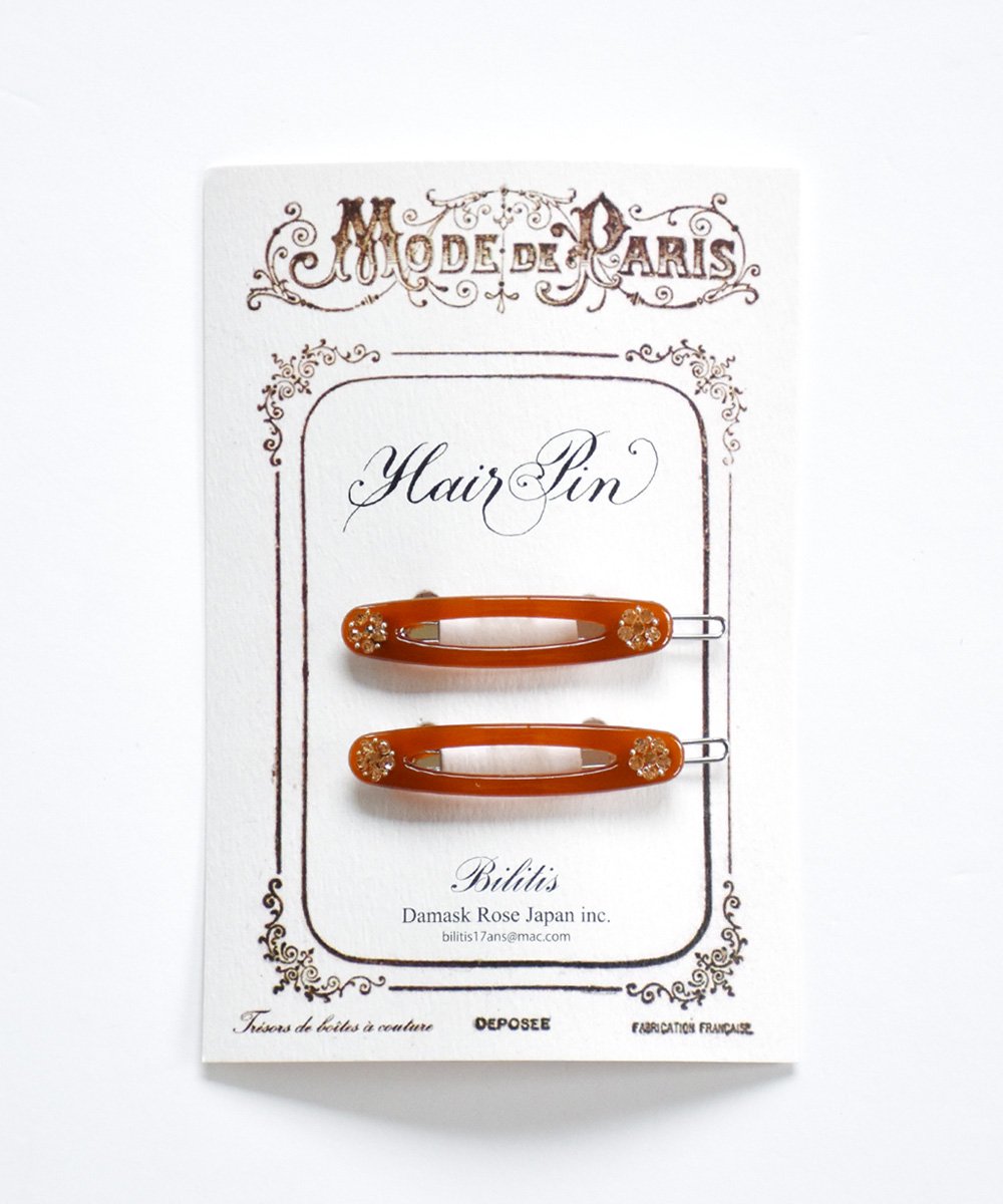 Hair Pin Set 2（アンバー/ブラウン）<img class='new_mark_img2' src='https://img.shop-pro.jp/img/new/icons1.gif' style='border:none;display:inline;margin:0px;padding:0px;width:auto;' />