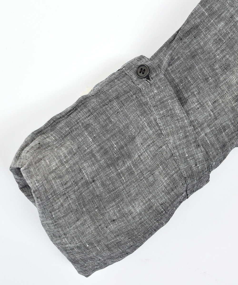 Linen Chambray カフタンロングシャツ（l.gray）<img class='new_mark_img2' src='https://img.shop-pro.jp/img/new/icons1.gif' style='border:none;display:inline;margin:0px;padding:0px;width:auto;' />