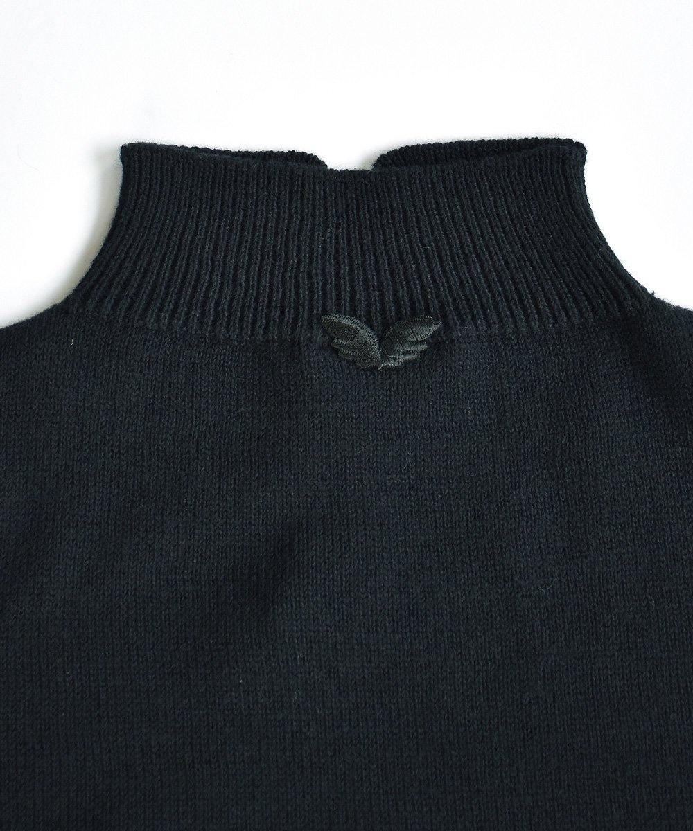 Cotton Cashmere Knit Vest（ブラック） <img class='new_mark_img2' src='https://img.shop-pro.jp/img/new/icons1.gif' style='border:none;display:inline;margin:0px;padding:0px;width:auto;' />