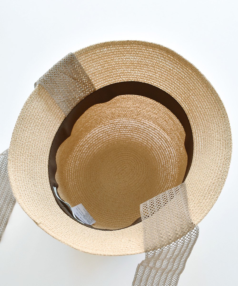 paper abaca bucket hat（stucco beige×light brownリボン）<img class='new_mark_img2' src='https://img.shop-pro.jp/img/new/icons1.gif' style='border:none;display:inline;margin:0px;padding:0px;width:auto;' />