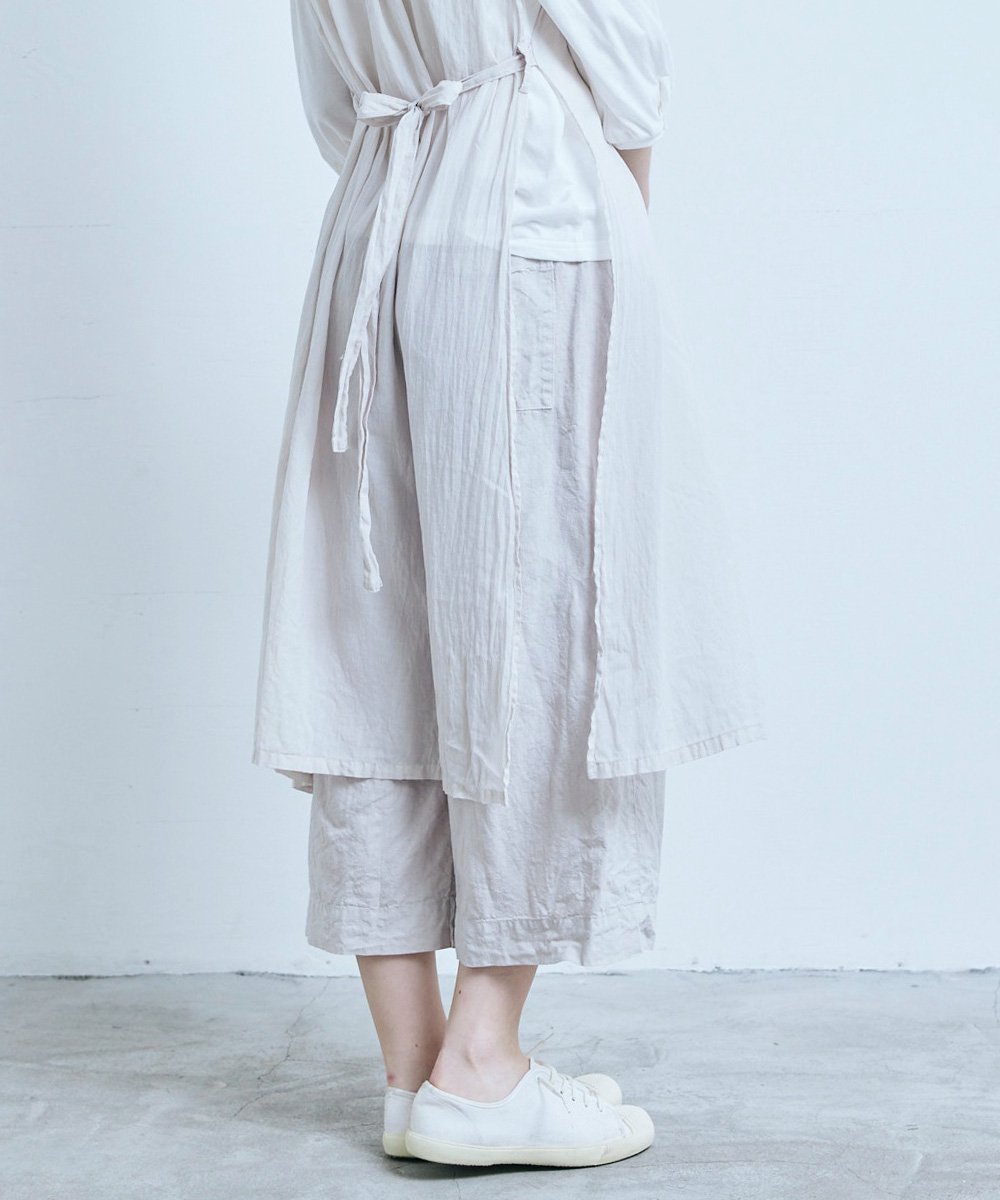 LINEN ATELIER WIDE PANTS（グレイッシュホワイト）<img class='new_mark_img2' src='https://img.shop-pro.jp/img/new/icons1.gif' style='border:none;display:inline;margin:0px;padding:0px;width:auto;' />