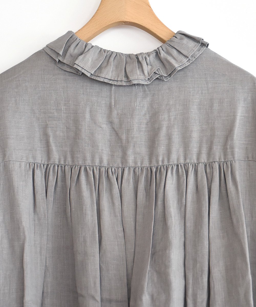 DOUBLE FRILL COLLAR ANTIQUE ONE PIECE（グレー）<img class='new_mark_img2' src='https://img.shop-pro.jp/img/new/icons1.gif' style='border:none;display:inline;margin:0px;padding:0px;width:auto;' />