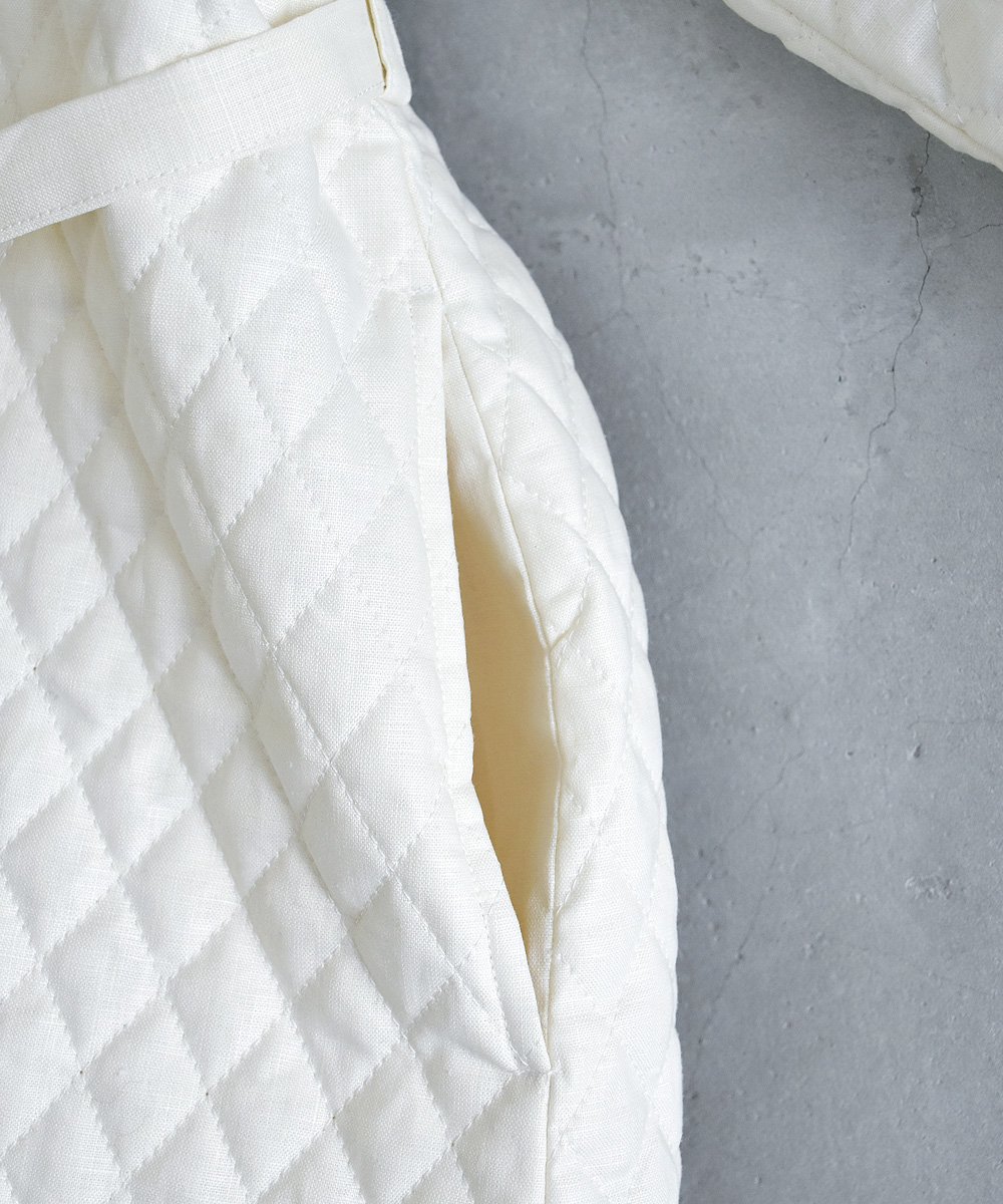 COATING LINEN QUILT COAT（コーティングホワイト）<img class='new_mark_img2' src='https://img.shop-pro.jp/img/new/icons1.gif' style='border:none;display:inline;margin:0px;padding:0px;width:auto;' />