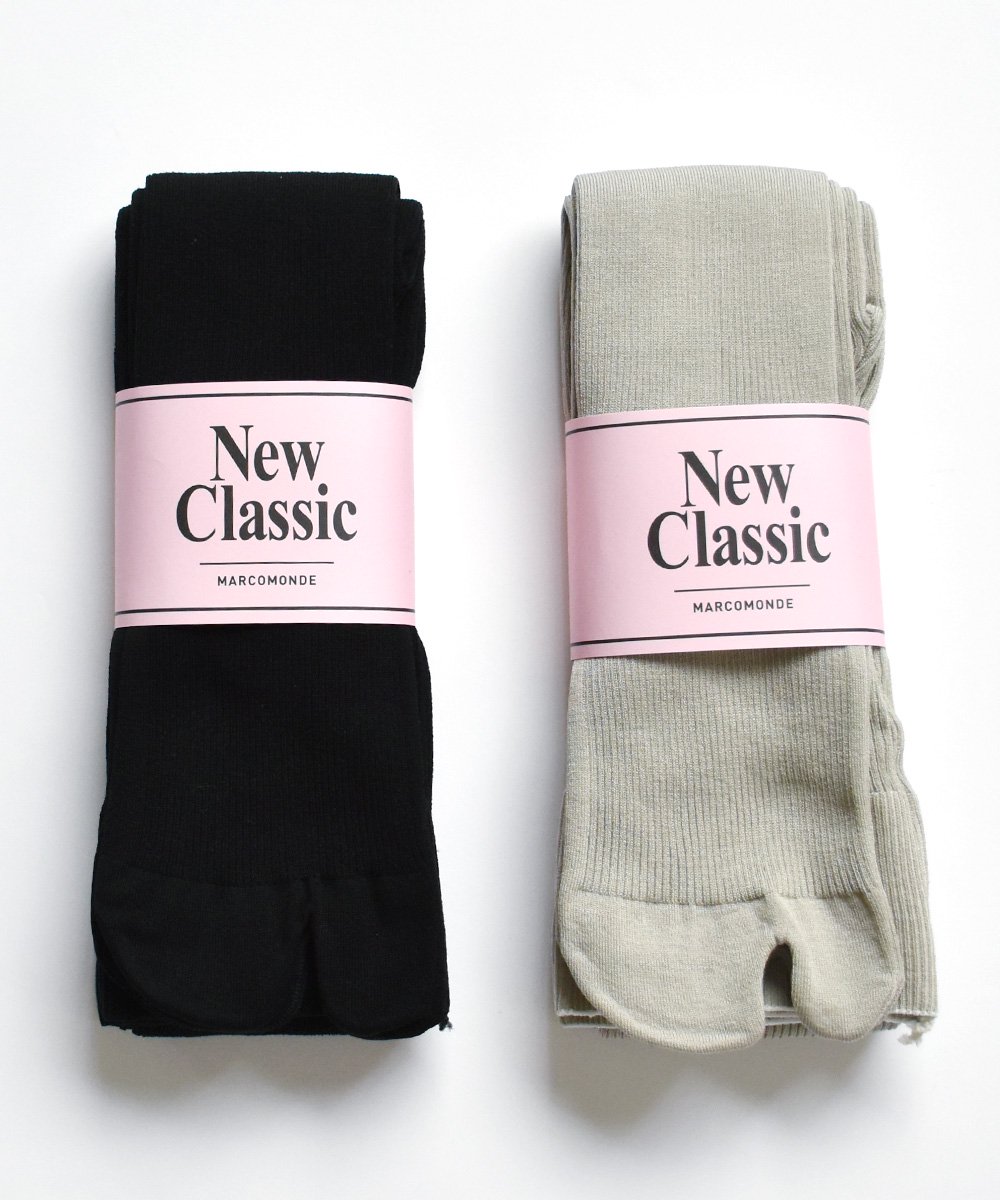 NEW CLASSIC / cotton tabi tights（ブラック、ライトグレー）<img class='new_mark_img2' src='https://img.shop-pro.jp/img/new/icons52.gif' style='border:none;display:inline;margin:0px;padding:0px;width:auto;' />