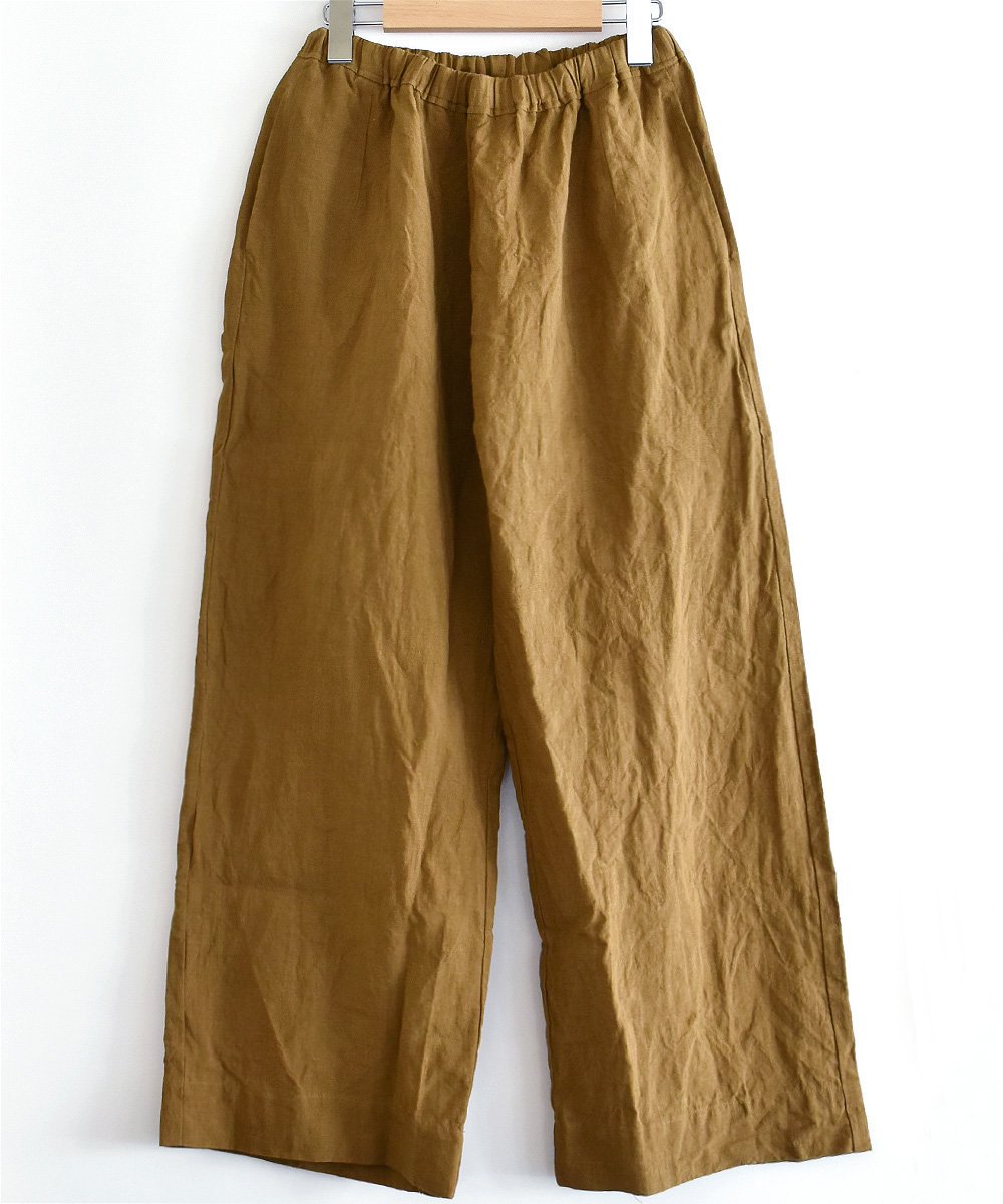 SOILEL LINEN ATERIER PANTSKHAKI BEIGE <img class='new_mark_img2' src='https://img.shop-pro.jp/img/new/icons1.gif' style='border:none;display:inline;margin:0px;padding:0px;width:auto;' />