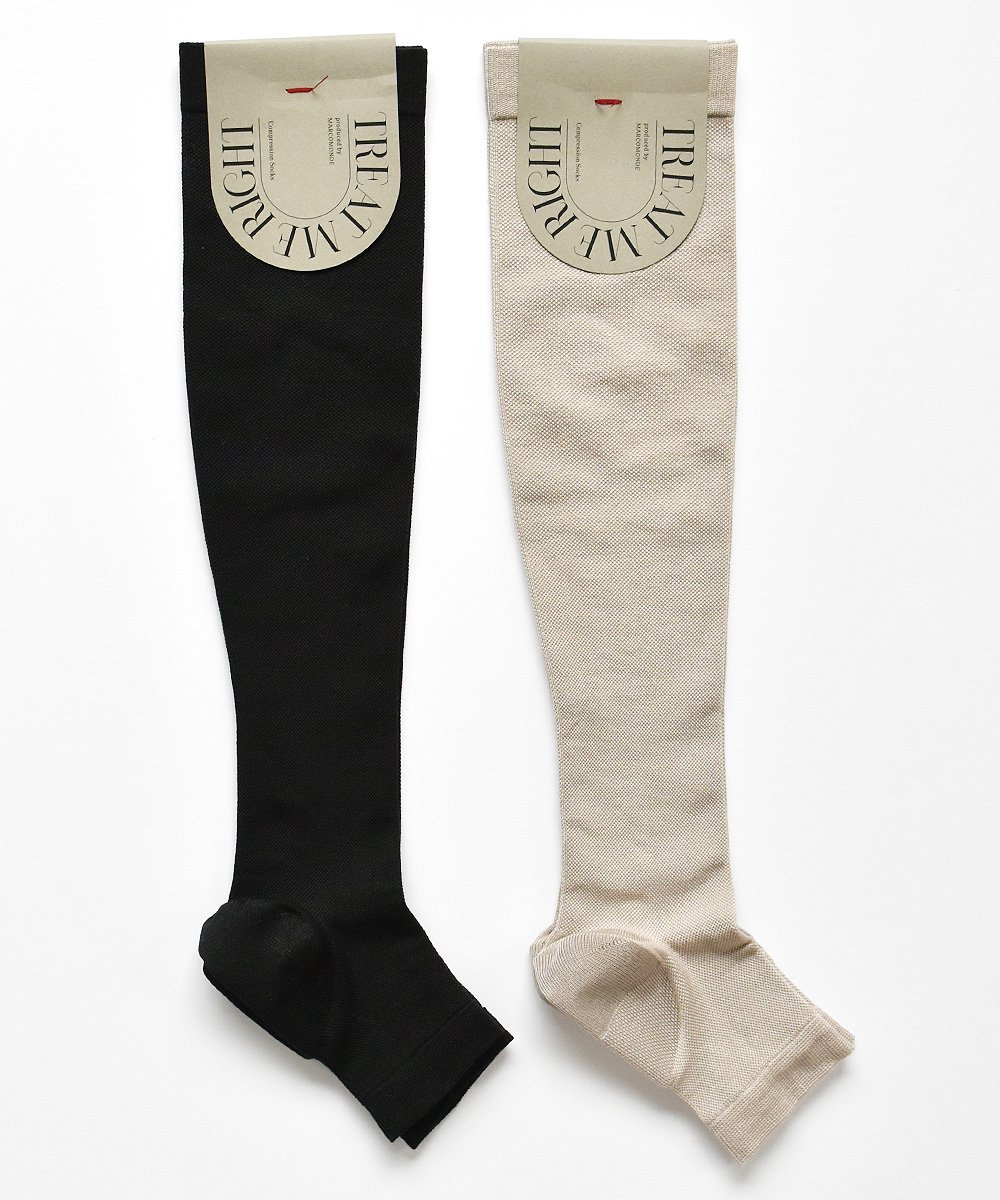 <img class='new_mark_img1' src='https://img.shop-pro.jp/img/new/icons1.gif' style='border:none;display:inline;margin:0px;padding:0px;width:auto;' />MARCOMONDE - Treat me right - / silk compression socksʥ١塢֥å