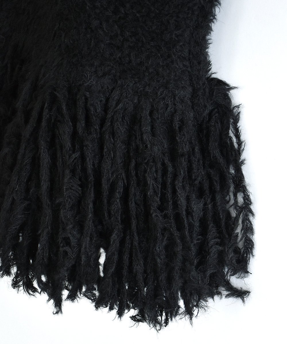 Alpaca Shaggy Knit VestBLACK<img class='new_mark_img2' src='https://img.shop-pro.jp/img/new/icons1.gif' style='border:none;display:inline;margin:0px;padding:0px;width:auto;' />