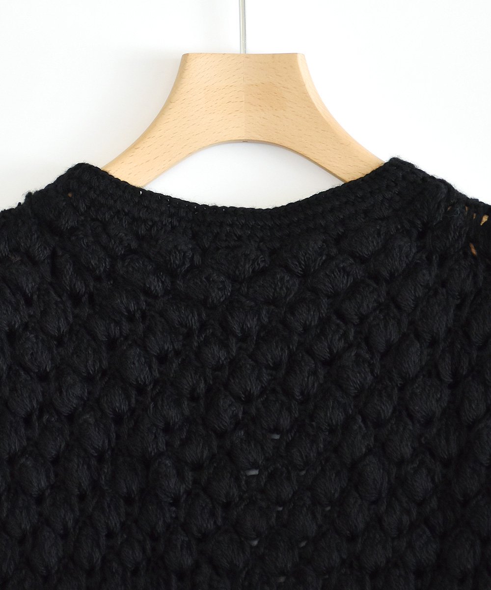 Hand Crochet GiletBlack<img class='new_mark_img2' src='https://img.shop-pro.jp/img/new/icons1.gif' style='border:none;display:inline;margin:0px;padding:0px;width:auto;' />