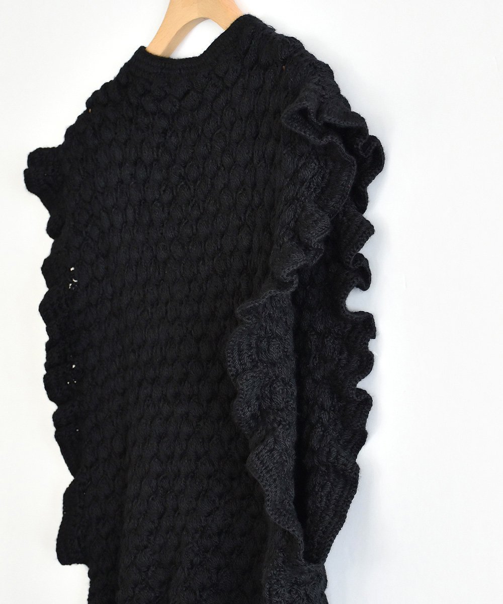 Hand Crochet GiletBlack<img class='new_mark_img2' src='https://img.shop-pro.jp/img/new/icons1.gif' style='border:none;display:inline;margin:0px;padding:0px;width:auto;' />