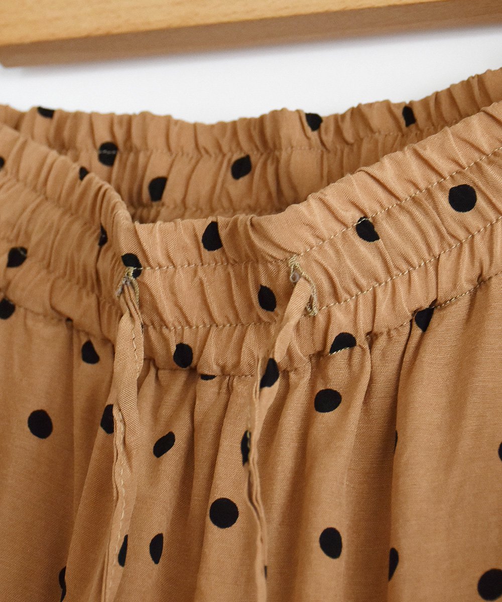 ROBE de PEAU / DOT WIDE PANTSBEIGE<img class='new_mark_img2' src='https://img.shop-pro.jp/img/new/icons1.gif' style='border:none;display:inline;margin:0px;padding:0px;width:auto;' />