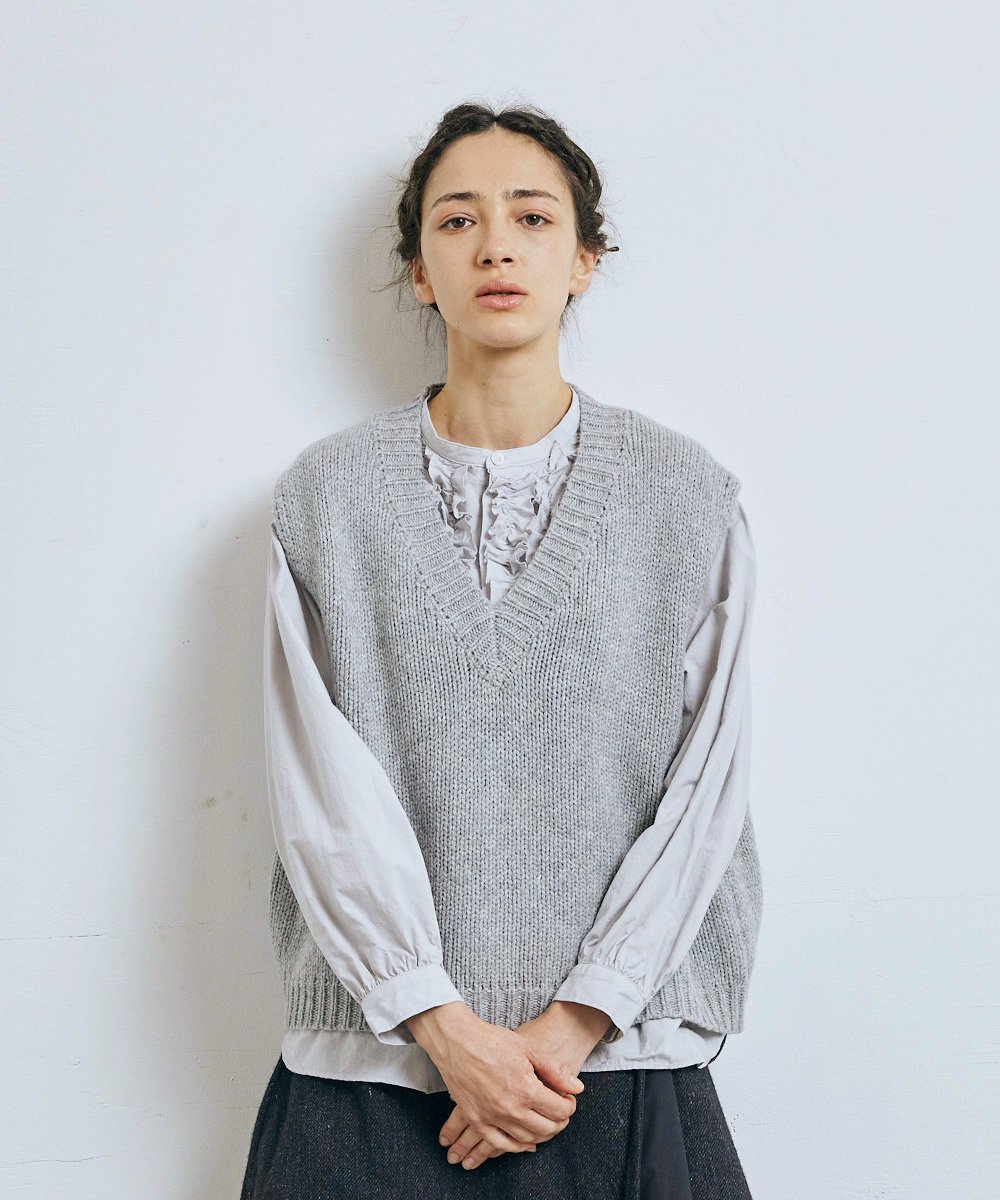 OLDMAN RAW GAGE KNIT VESTʥߥ륯<img class='new_mark_img2' src='https://img.shop-pro.jp/img/new/icons1.gif' style='border:none;display:inline;margin:0px;padding:0px;width:auto;' />