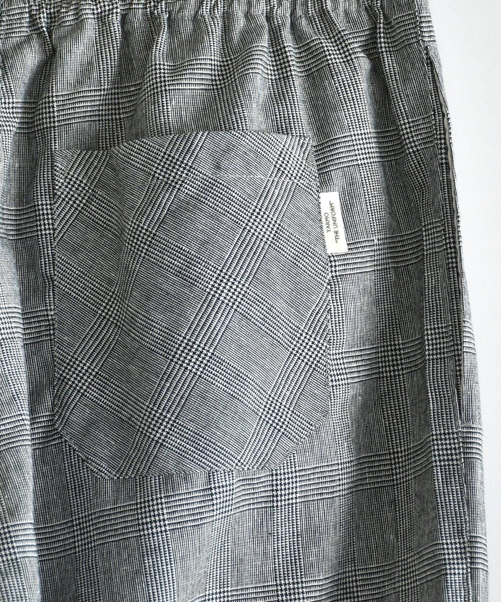 Yarmo THE UNIFORM / GALLE TROUSERS Check PantsGrey<img class='new_mark_img2' src='https://img.shop-pro.jp/img/new/icons1.gif' style='border:none;display:inline;margin:0px;padding:0px;width:auto;' />