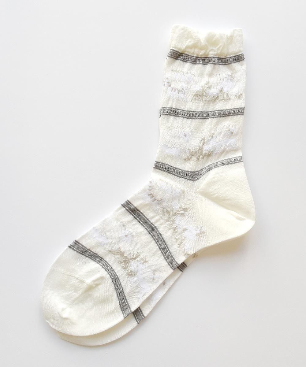 SHEER PARADE ON SAFARI SOCKSYELLOWWHITE <img class='new_mark_img2' src='https://img.shop-pro.jp/img/new/icons1.gif' style='border:none;display:inline;margin:0px;padding:0px;width:auto;' />